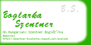 boglarka szentner business card
